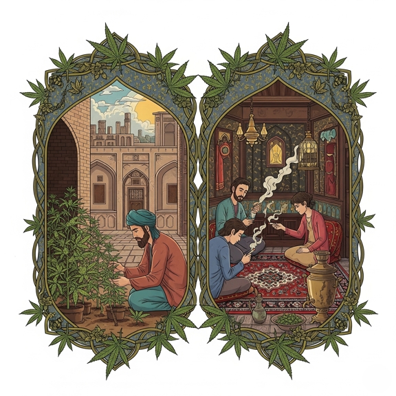 کاشت و مصرف ماریجوانا (گل) در ایران