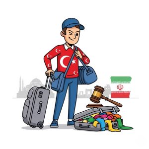 قاچاق لباس از ترکیه تحت عنوان مسافر