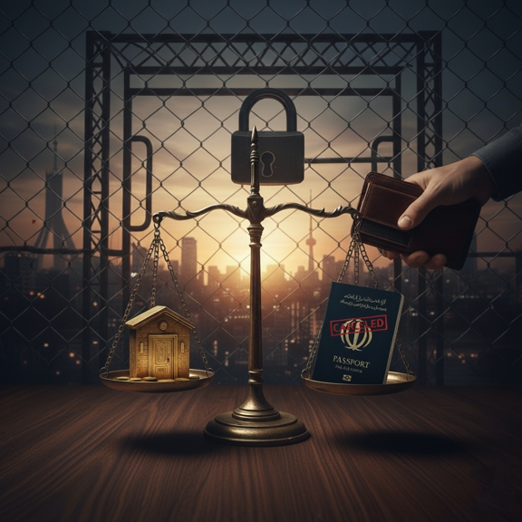 ممنوع الخروج کردن مرد بابت مهریه